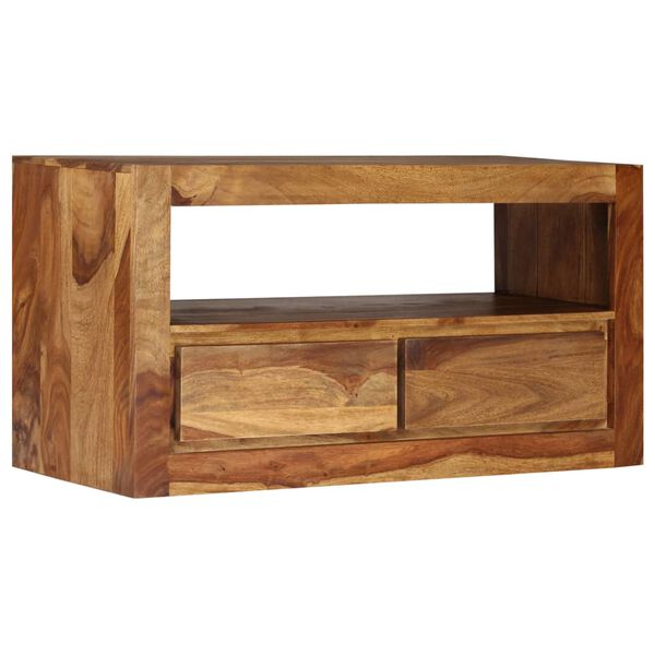 vidaXL Rustic TV Unit Solid Acacia 31.5 x 11.8 x 15.7 in TV Stand