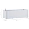 vidaXL Raised Bed White PP (polypropylene) Large Planters Raised Bed