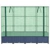 vidaXL Raised Bed Blue grey Polypropylene 63 in x 15.7 in x 54.3 in