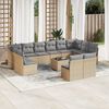vidaXL Garden Sofa Set Beige