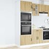 vidaXL Oven Cabinet Set of 2 Sonoma oak Engineered wood Compact