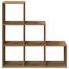 vidaXL Room Divider Bookcase Artisan Oak Engineered Wood 3-Tier