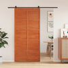 vidaXL Barn Door Wax Brown 39.4x81.9" Solid Wood Pine