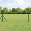vidaXL Fence Post Green 164.04 x 1.31 ft (1.97 in mesh) Steel and PVC
