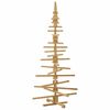 vidaXL Wooden Christmas Tree with Stand Brown 70.87 in Solid pine wood