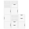 vidaXL Side Cabinet White Solid pine wood, engineered wood Standard