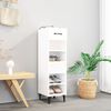 vidaXL Shoe Cabinet White Engineered wood Tall and slim Shoe Cabinet