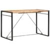 vidaXL Bar Table Mango Wood Brown Solid Mango Wood, Steel