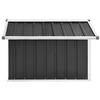 vidaXL Garden Shed Anthracite Galvanized steel Medium Durable