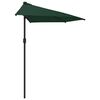 vidaXL Garden Parasol Green Polyester fabric and aluminium frame Large