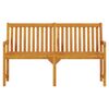 vidaXL Garden Bench Natural Brown Solid Acacia Wood Large Durable