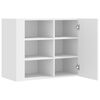 vidaXL Wall Cabinet White Engineered wood Medium Wall mounting