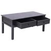 vidaXL Coffee Table Black Paulownia wood, Poplar wood Medium