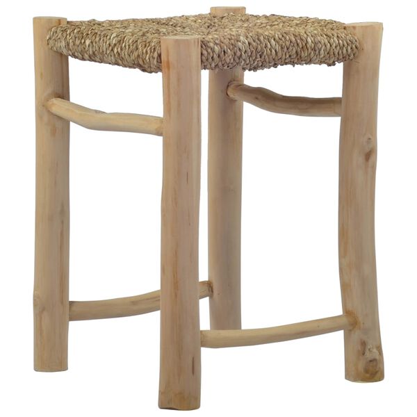 vidaXL Stools 2 pcs Brown Seagrass