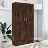 vidaXL Book Cabinet Smoked oak Engineered wood Tall Book Cabinet