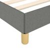 vidaXL Bed Frame Dark Grey Fabric, Plywood, Engineered Wood Full