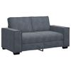vidaXL Sofa Set Dark Grey Velvet, Metal, Plywood, Solid Wood Large