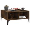 vidaXL Coffee Table Smoked Oak Engineered wood, metal Medium