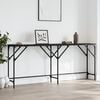 vidaXL Console Table Black Engineered wood, metal Large Adjustable Feet