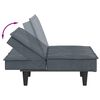 vidaXL Sofa Bed Dark Grey Velvet, Plywood, Plastic, Foam Standard