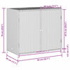 vidaXL Garden Storage Cabinet Grey