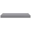 vidaXL Wall Shelf Set of 2 Grey Honeycomb MDF, metal 19.7 x 9.1 in