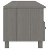 vidaXL TV Cabinet Light Grey Solid Pinewood, MDF Medium TV Cabinet
