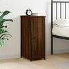 vidaXL Bedside Cabinet Brown Oak Engineered wood, iron Medium