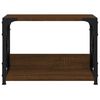 vidaXL Printer Stand 2-Tier Brown Oak 17.3"x10.2"x12.4" Engineered Wood