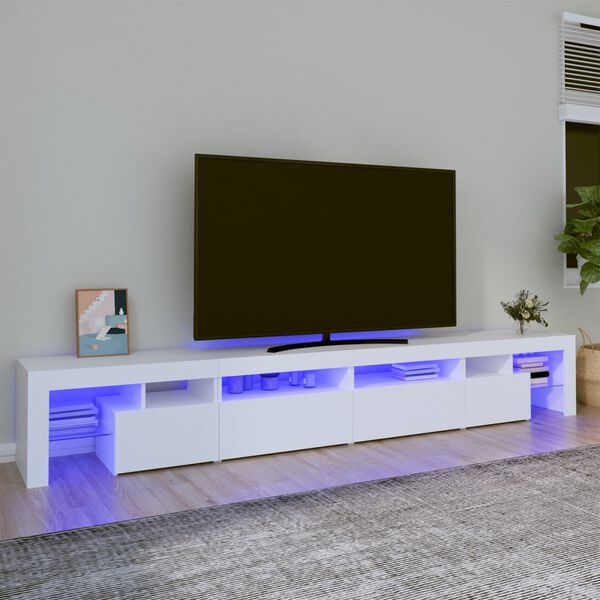 vidaXL TV Cabinet White Engineered Wood Large TV Cabinet Rectangular