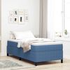 vidaXL Box Spring Bed Blue 39.37 x 78.74 in Velvet