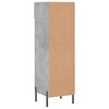 vidaXL Shoe Cabinet Concrete grey Engineered wood, iron, zinc alloy