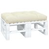 vidaXL Pallet Cushion Cream Fabric (100% polyester) 47.2 x 31.5 x 4.7 in