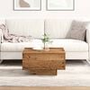 vidaXL Coffee Table Old Wood 21.65 x 21.65 x 12.20 in