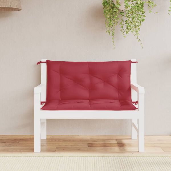 vidaXL Garden Bench Cushion Set of 2 Wine red