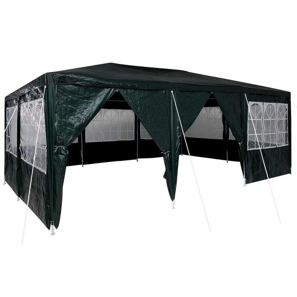 vidaXL Party Tent Green 236.22 x 157.48 x 104.72 in Polyethylene