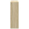 vidaXL Bookcase Sonoma oak Engineered wood Medium Bookcase Rectangular