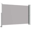 vidaXL Side Awning Grey Polyester with PU coating, Iron 63.0 x 118.1 in