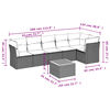 vidaXL Garden Sofa Set Grey