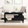 vidaXL Coffee Table Black Oak 35.43 x 19.29 x 17.72 in Engineered Wood