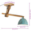 vidaXL Ceiling Lamp Distressed Blue Iron and solid mango wood