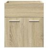 vidaXL Bathroom Furniture Set Sonoma Oak Engineered wood, Glass Medium