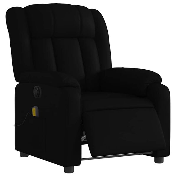 vidaXL Electric Massage Recliner Chair Black