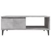 vidaXL Coffee Table Concrete grey Engineered wood and metal