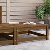 vidaXL Footstool Honey brown Solid pine wood Compact Modular Footstool