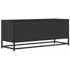 vidaXL TV Cabinet Black Engineered wood and metal Medium TV Cabinet
