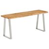 vidaXL Bench Natural Wood Solid Acacia Wood 41.3 in Durable Bench