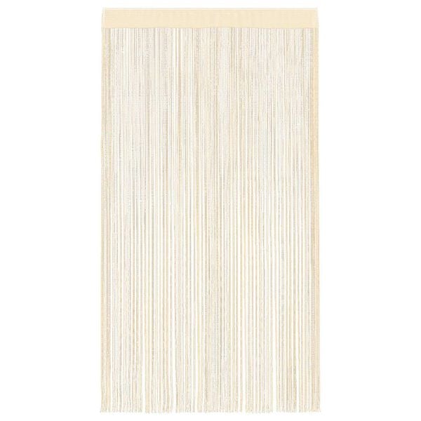 vidaXL String Curtains 2 pcs 39.4x98.4" Cream