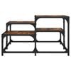 vidaXL Coffee Table Smoked oak Engineered wood, metal Medium