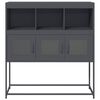 vidaXL Sideboard Anthracite Cold-rolled steel Large Doors Sideboard